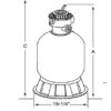 STARITE 24 INCH CRISTAL-FLOT II SAND FILTER - Image 2